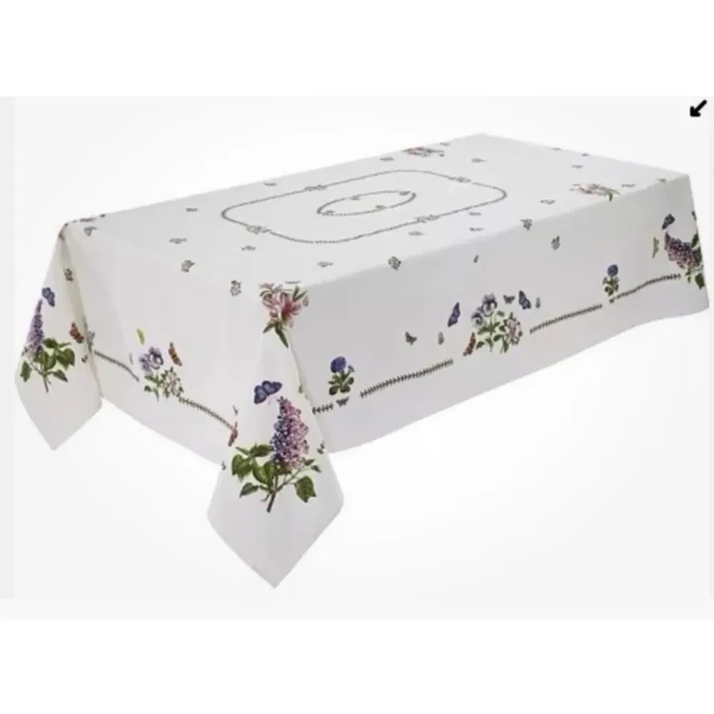 NEW Botanic Garden Portmeirion Tablecloth 60 x 84 Oblong Butterfly Floral
